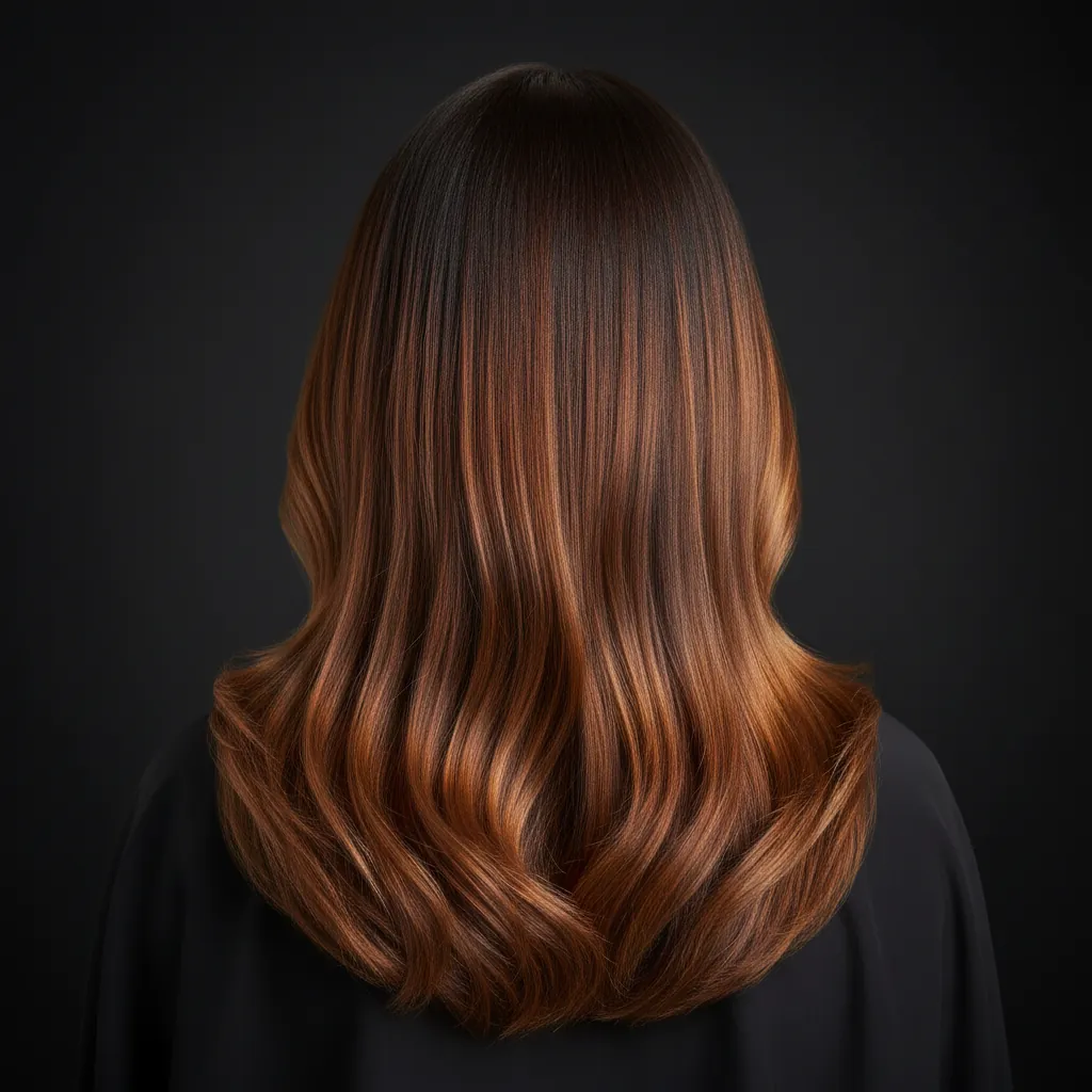 Balayage highlights resultaat